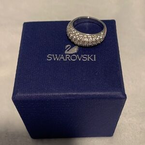 Swarovski Silver Crystal Encrusted Ring